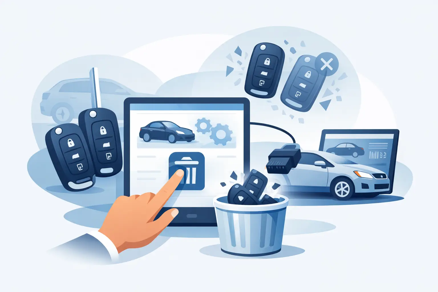 How to Delete Old Car Keys From System