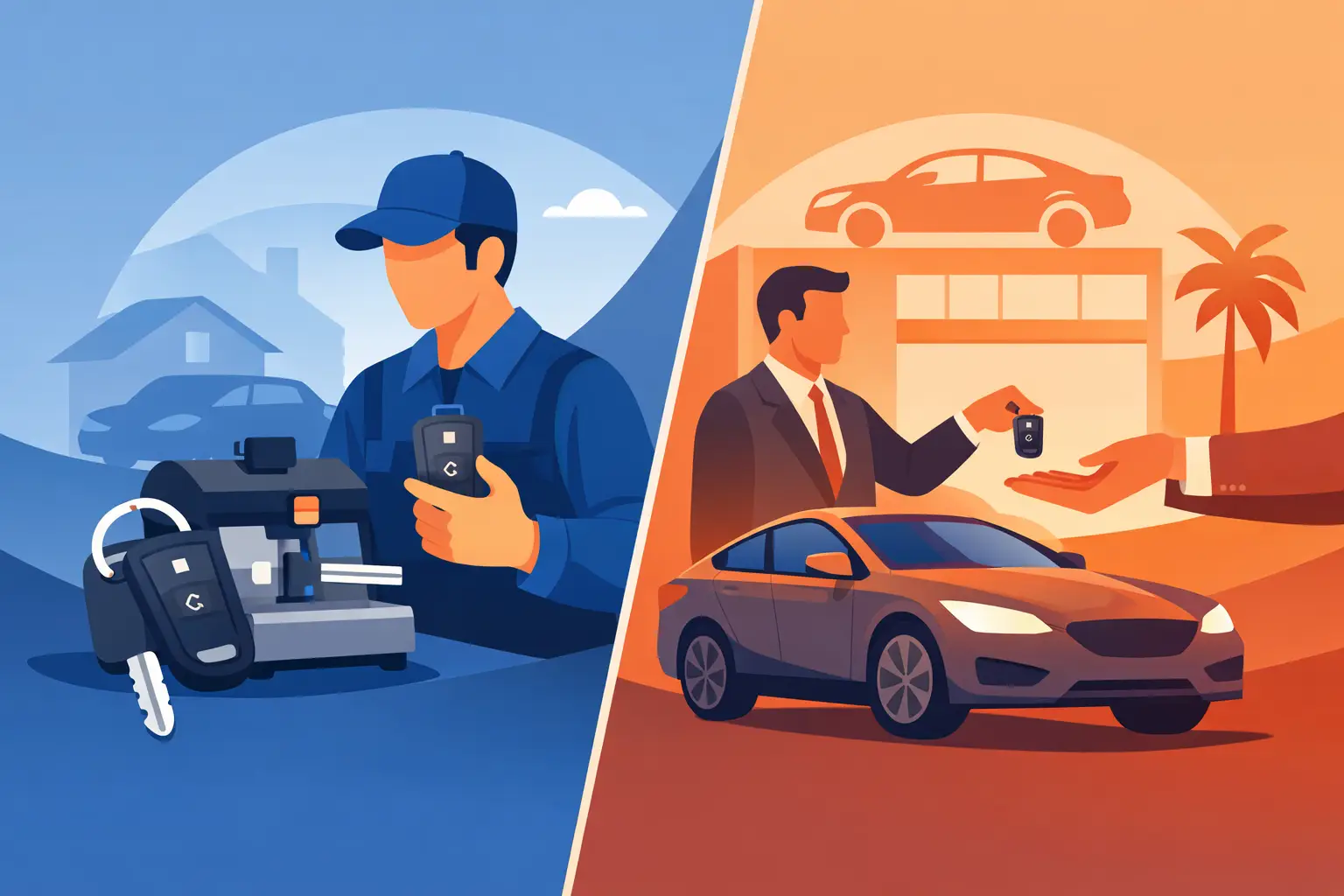 Locksmith vs Dealership Car Keys