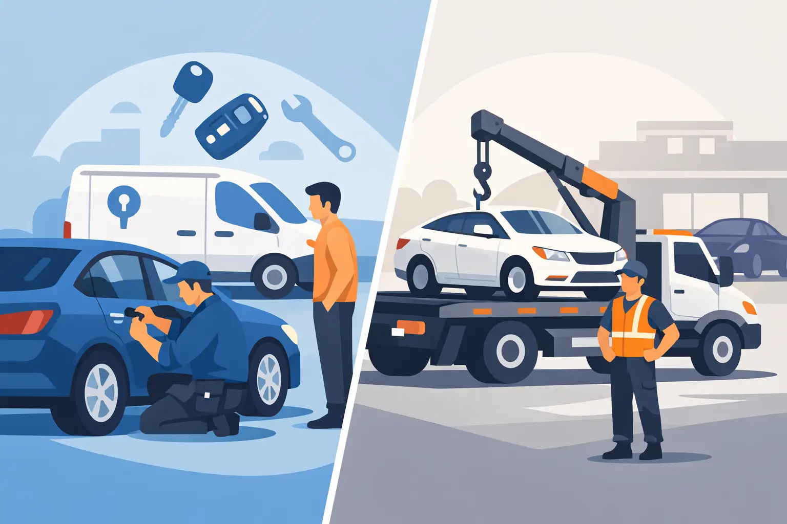 Mobile Locksmith vs Dealer Towing