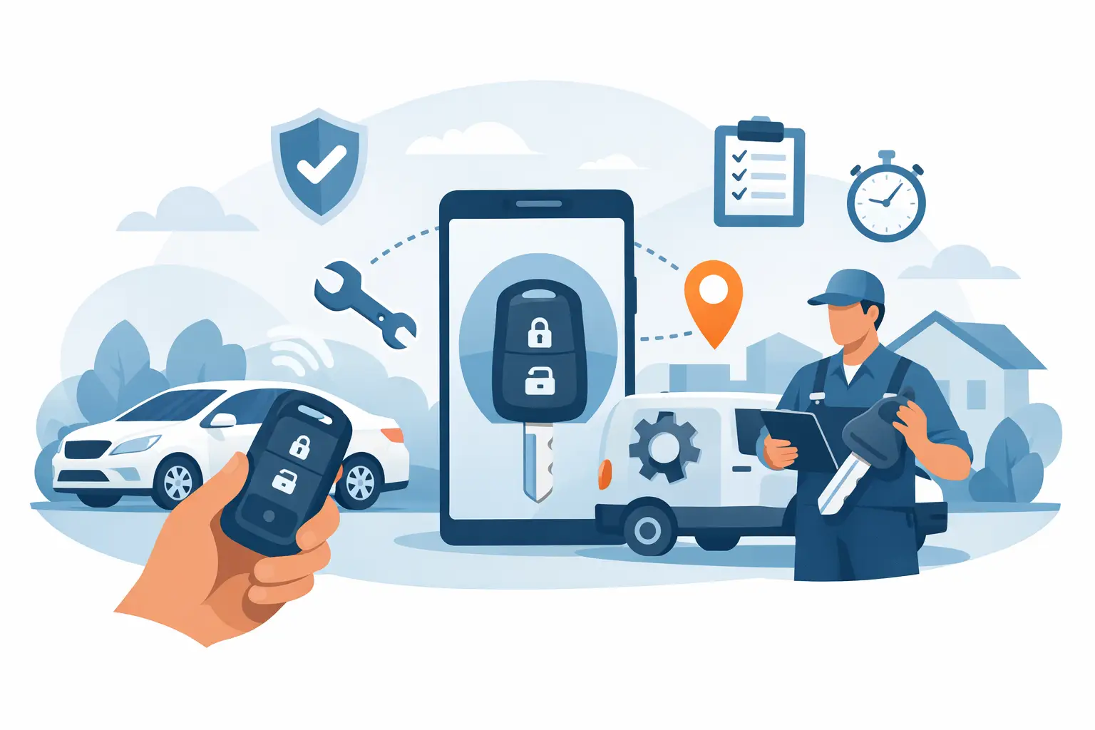 How the Mobile Key Replacement Process Works